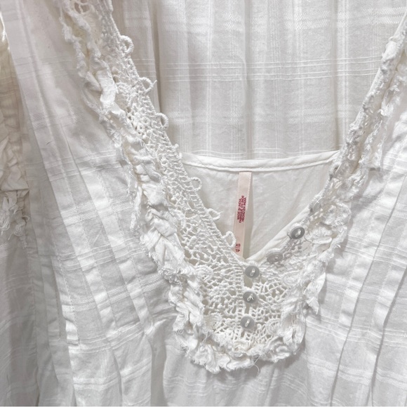 Free People Elora Mini Dress in Ivory size xsmall - Picture 13 of 13
